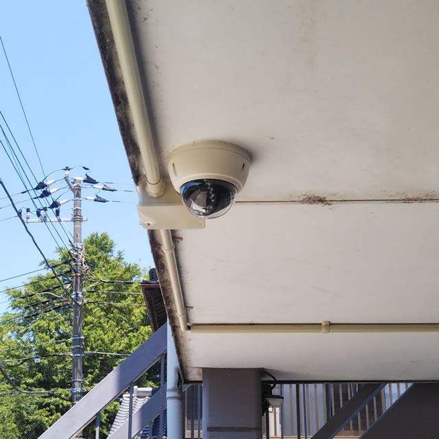 刈谷市のアパート防犯カメラ1