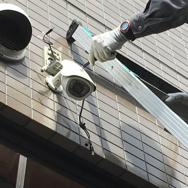 和歌山の企業への防犯カメラ設置工事3