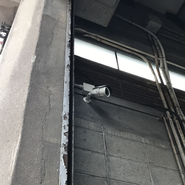 小牧市工場在庫置き場防犯カメラ