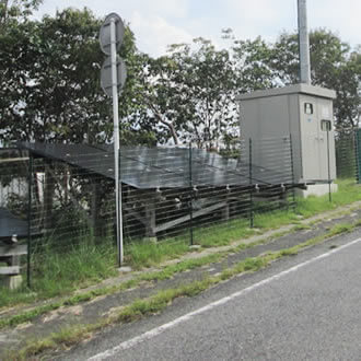 松阪市の太陽光発電所 防犯カメラ設置2