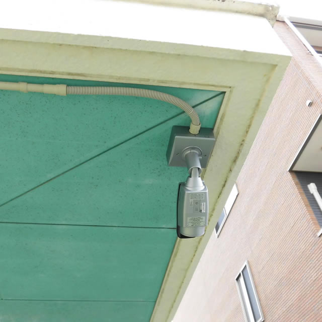 屋外防犯カメラ施工後