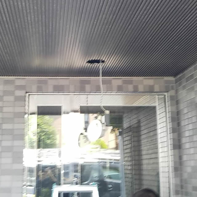 防犯カメラの配線工事2(豊川市マンション)