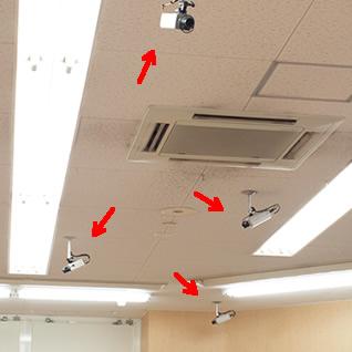 弥富市店舗の防犯カメラ工事