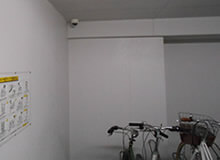 四日市市のマンション駐輪場の防犯カメラ