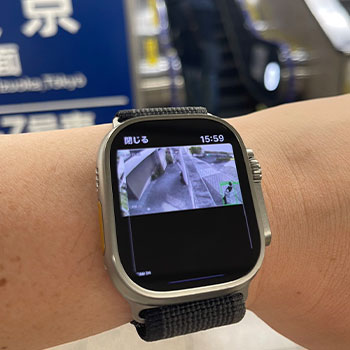 アップルウォッチで検知画像を確認