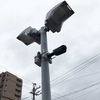 団地の防犯カメラ