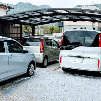 自宅の駐車場