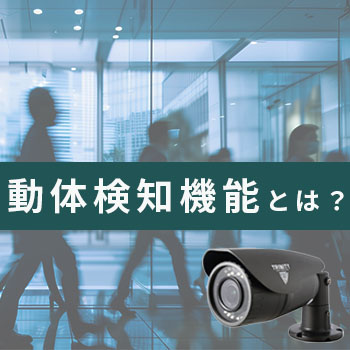 防犯カメラの動体検知