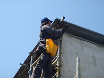 足場屋防犯カメラ設置作業