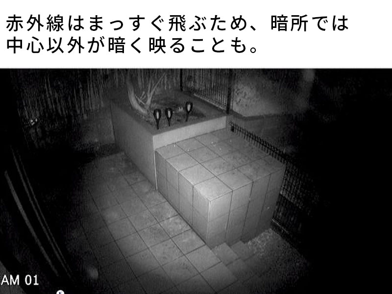 赤外線の照射について