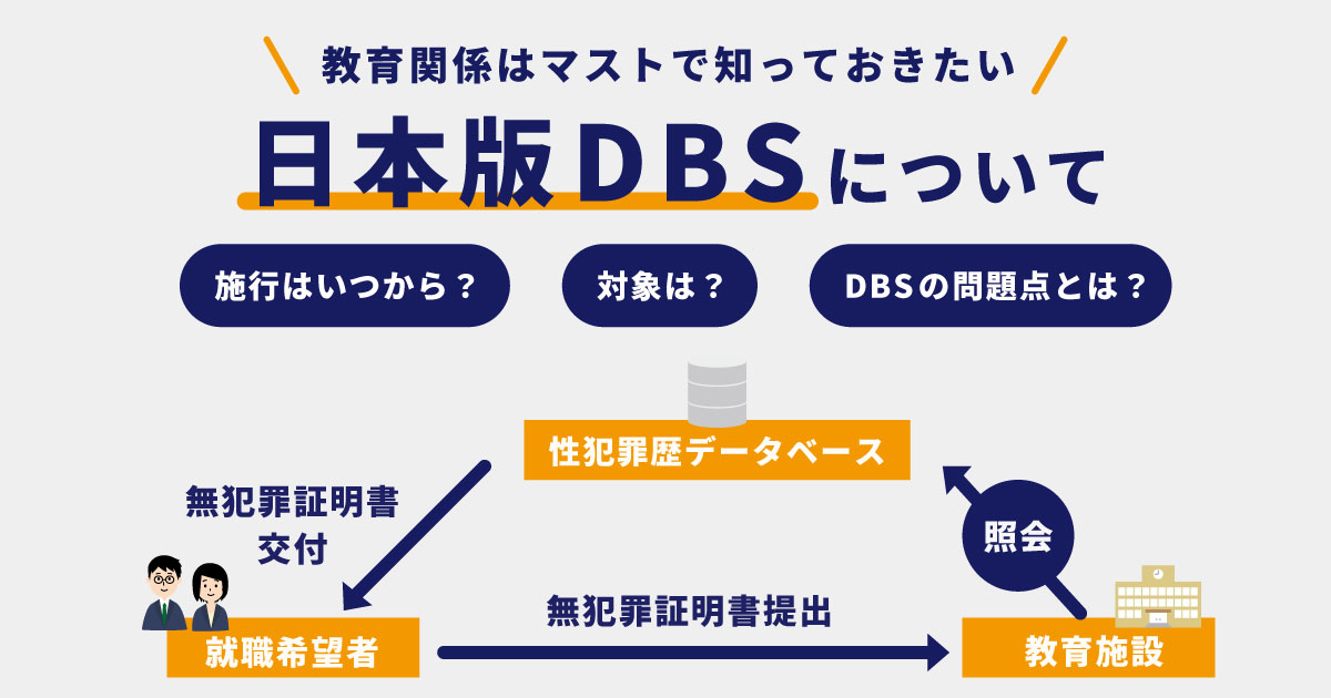 日本版DBSはいつから？対象事業者や問題点も解説