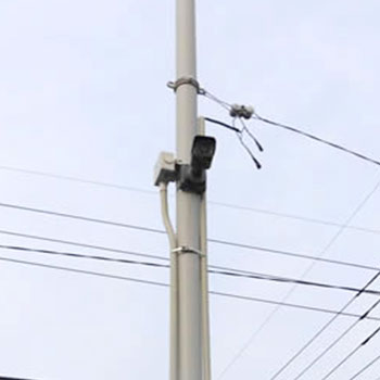 保育園の園庭・グラウンドで防犯カメラ