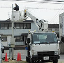駐車場の防犯カメラ